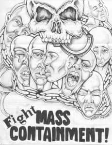 Fight-Mass-Containment-art-by-Roger-Rab-Moore-web-231x300, Prison closings in Virginia mean worse conditions for prisoners, Abolition Now! 