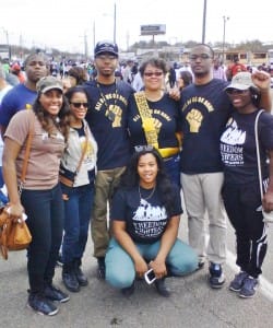 All-of-Us-or-None-2400-mile-journey-to-Bloody-Sunday-50th-Selma-Harriette-Davis-with-sash-w-Alabama-State-Univ.-students-0315-250x300, Formerly incarcerated people drive 2,400 miles to celebrate 50 years since Bloody Sunday in Selma, News & Views 