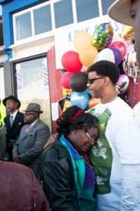 Derrick-Jones-rally-tears-at-barber-shop-111110-by-Felix-Barrett-199x300, 22 months after Oscar Grant: OPD ‘justifiably’ murder unarmed Black barbershop owner in East Oakland, Local News & Views 