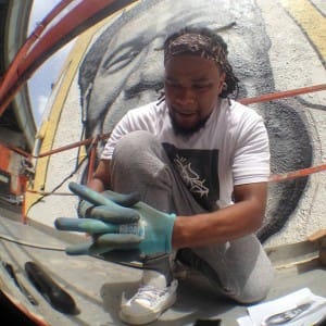 Brandan-Bmike-Odums-creating-Albert-Woodfox-mural-2015-by-Doug-MacCash-Times-Picayune-300x300, Albert Woodfox mural reminds New Orleans of 43 years of injustice, News & Views 