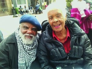 Malcolm-X-Day-Terry-Collins-Kiilu-Nyasha-in-Kenneth-Harding-Plaza-051715-by-Rochelle-300x225, KPOO interview: Kiilu Nyasha and Terry Collins remember Hugo ‘Yogi’ Pinell, Abolition Now! 