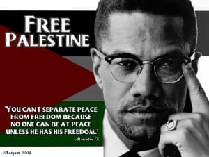 Malcolm-X-Free-Palestine-300x226, 1,000 Black activists, scholars and artists sign statement supporting freedom and equality for Palestinian people, World News & Views 