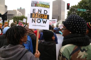 ‘From-Palestine-to-Ferguson-end-racism-now’-thousands-march-Ferguson-October-St.-Louis-1014-by-Christopher-Hazou-300x200, 1,000 Black activists, scholars and artists sign statement supporting freedom and equality for Palestinian people, World News & Views 