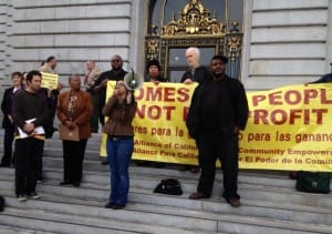 Tenants-facing-eviction-rally-outside-SF-City-Hall-1113-by-Bryan-Goebel-KQED-300x211, How big money stole Richmond’s renters’ protections in less than a month, Local News & Views 