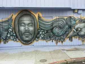 KENNY-MURAL-IN-FRISCO-300x225, Kenneth Harding Jr. Foundation third annual coat drive Dec. 18 in Oakland, Dec. 20 in SF, Culture Currents 