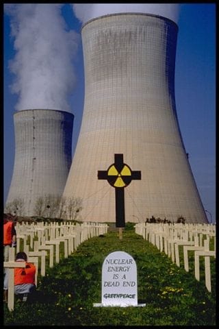 Nuclear-energy-is-a-dead-end-Greenpeace-anti-nuke-protest, Nuclear terrorism kills millions, enriches the few, News & Views 
