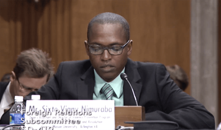 Sixte-Vigny-Nimuraba-testifies-Senate-hearing-120915, Burundi: Senate Foreign Relations Subcommittee hears testimony on political crisis, World News & Views 