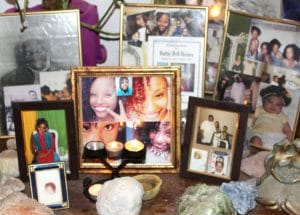 Altar-to-Toveet-Radcliffe-in-family-home-300x215, Emigres demand answers after first African American dies during Israeli army service, World News & Views 