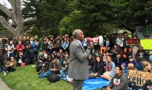 TWELF2016-SFSU-Ethnic-Studies-hunger-strike-rally-press-conf-Danny-Glover-speaks-050916-by-Steve-Zeltzer-Labor-Video-Project-300x179, Hunger striker Hassani Bell speaks on the end of the Ethnic Studies hunger strike and what’s next, Local News & Views 