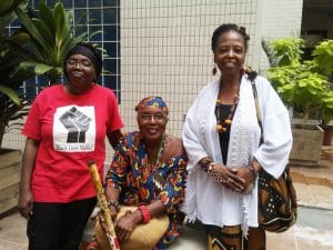 One-Africa-Seestah-Imahkas-and-Adjoa-Childs-in-the-courtyard-of-Superior-Court-Accra-Ghana-West-Africa-0616-by-Wanda-300x225, Wanda’s Picks for July 2016, Culture Currents 
