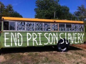 End-Prison-Slavery-090916-bus-by-Wisconsin-Bail-Out-the-People-Movement-300x224, Sept. 9: Strike against prison slavery, strike against white supremacy, Abolition Now! 
