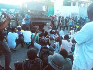 Haiti-election-protest-sit-in-to-block-streets-1216-by-HIP-web-300x225, Resisting the lynching of Haitian liberty!, World News & Views 