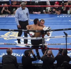 Ward-Kovalev-fight-Kovalev-holding-ropes-111916-by-Malaika-300x293, Ward vs. Kovalev: Was this the great white hope re-mix?, Culture Currents 