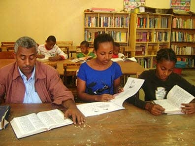Library-Information-Foundation-for-Ethiopia-people-studying-in-library, Library Information Foundation for Ethiopia: A country that reads is a country that leads, World News & Views 