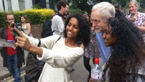 Jeremy-Corbyn-young-Black-women-supporters-take-selfie-0915-300x169, Jeremy Corbyn wants to lay the white man’s burden down, World News & Views 