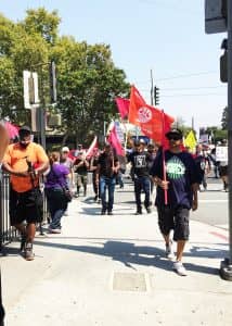 Millions-for-Prisoners-San-Jose-march-Troy-Daniel-Aguilar-SV-DeBug-leading-081917-by-Karpani-Devi-web-214x300, New Abolitionist Movement on the march, News & Views 
