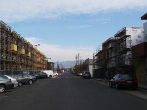 Homeless-encampment-on-Wood-Street-in-West-Oakland-Lower-Bottoms-new-development-creeping-closer-MLK-birthday-011518-by-Wanda-300x225, Wanda’s Picks for March 2018, Culture Currents 