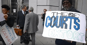 Parents-Against-CPS-Corruption-PACC-rally-outside-SF-Superior-Ct-110317-The-courts-extort-CPS-is-corrupt-300x157, Judge Rebecca Hardie allows Contra Costa CPS social worker to commit perjury, Local News & Views 