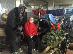 Michael-Chevalier-Christine-Rose-Lisa-Blowers-in-tent-wished-passersby-‘Happy-holidays’-encampment-under-Interstate-80-overpass-Gilman-St-Berkeley-121516-by-Tom-Lochner-300x225, Caltrans and Martin v. Boise, Local News & Views 
