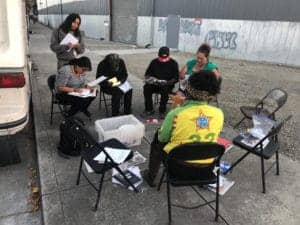 POOR-Magazines-Street-Writing-Workshop-at-8th-Harrison-1118-by-PNN-300x225, Vehicularly housed residents towed, harassed, criminalized, evicted and resisting from Berkeley to Oakland, Local News & Views 