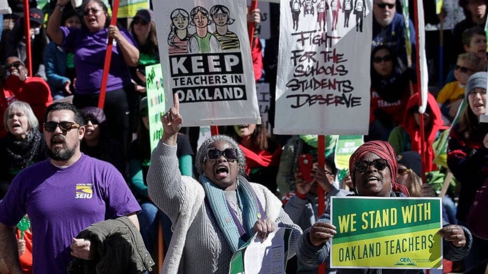 Oakland-Teacher-Strike-begins-rally-Frank-Ogawa-Plaza-Keep-Teachers-in-Oakland-022119-by-AP, The Tentative Agreement ‘big win’ – ‘big loss’, Local News & Views 