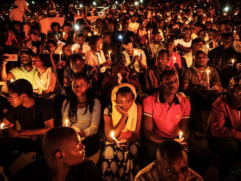 Candlelight-vigil-marking-25th-anniversary-of-1994-Rwanda-Genocide-beginning-100-days-of-mourning-Kigali-040719-by-Yasuyhoshi-Chiba-AFP, Another African convicted in another racist, chauvinist Western court, World News & Views 