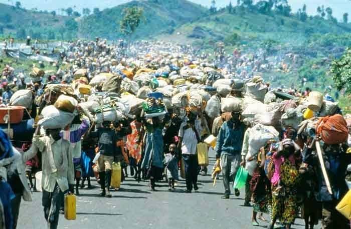 Rwandans-fleeing-1994, US court struggles with the case of Jean Leonard Teganya 25 years after the Rwandan Genocide, World News & Views 