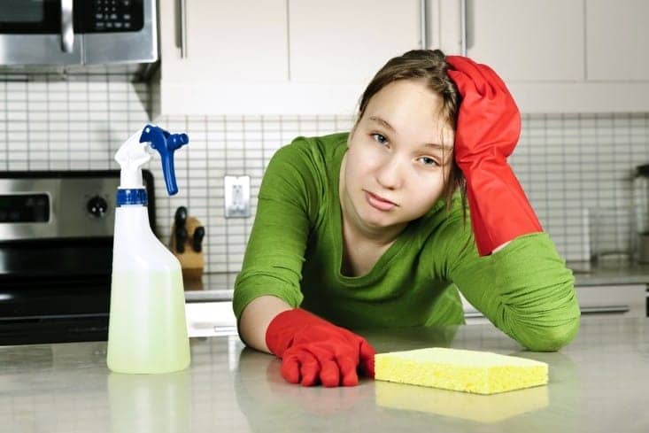 White-teenager-doing-household-chores, How chores can help kids with ACES, Culture Currents 