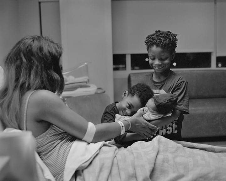 Simone-Landrum-introduces-new-son-Kingston-to-big-brothers-Caden-Dillon-by-LaToya-Ruby-Frazier-NY-Times-web, Moms and babies in Michigan receive the gold-standard of care through Black Mothers’ Breastfeeding Association’s community-based doula program, Culture Currents 