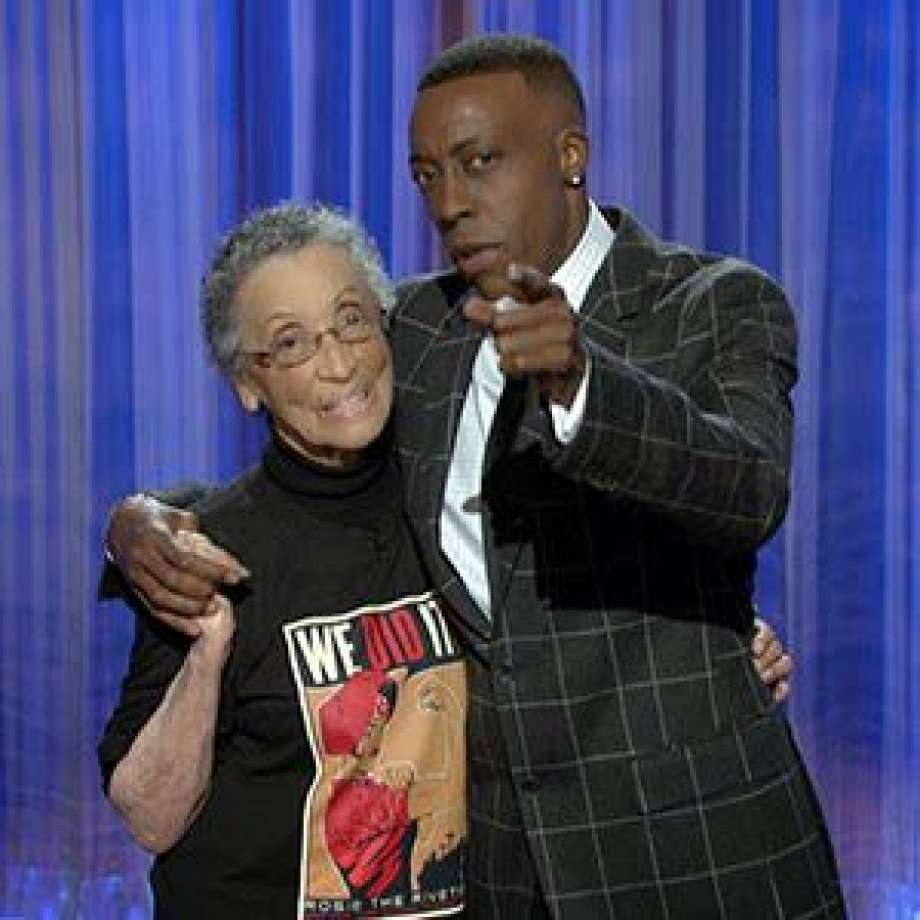 Betty-Reid-Soskin-with-Arsenio-Hall-by-Bay-City-News-1, Save Reid’s Records!, Culture Currents 