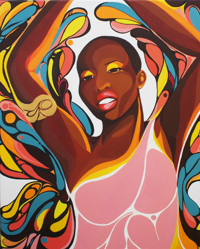 Shine-art-by-Ebony-Iman-Dallas-2014-1, Ebony Iman Dallas’s ‘Through Abahay’s Eyes’ (‘Through My Father’s Eyes’) at Joyce Gordon Gallery through June 30, Culture Currents 
