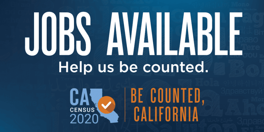Census-2020-Jobs-Available-graphic, Hiring Black census workers in California could avert an undercount in 2020, News & Views 
