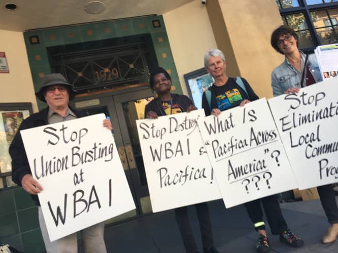 Rescue-Pacifica-protests-Pacifica-takeover-of-WBAI-101019, KPFA’s ‘Rescue Pacifica’ candidates stand with WBAI against takeover, News & Views 