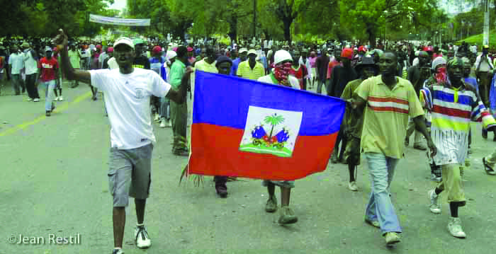 Haitians-demand-food-0408-by-Jean-Ristil, Haitians demand food, Archives 1976-2008 World News & Views 