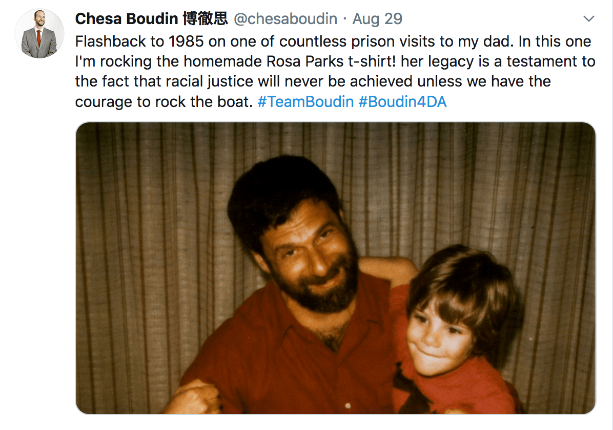 David-Gilbert-and-Chesa-Boudin-as-a-child, We must collectively champion the restorative justice policies of Chesa Boudin, Featured Local News & Views 