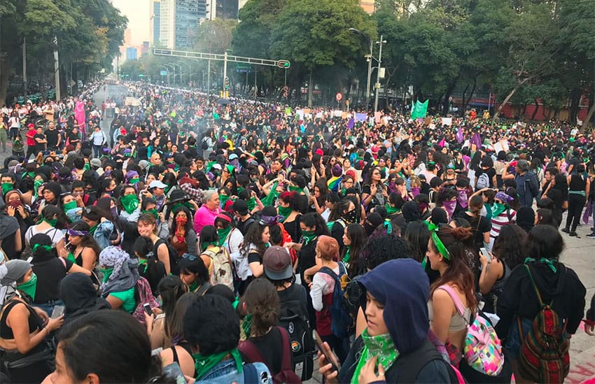 Demanding-no-more-femicides-3000-women-marched-to-Zocalo-in-Mexico-City-112519-by-Mexico-News-Daily, California prisoners call for end to machismo and femicide in Mexico, World News & Views 