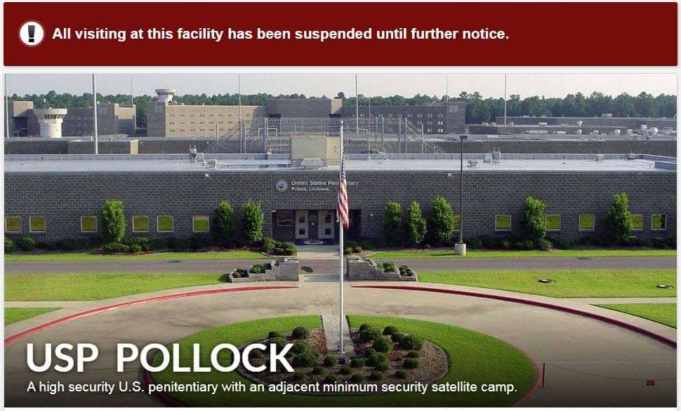 USP-Pollock-on-lockdown-122219, COVID-19 test kits needed for Federal Bureau of Prisons now! Screening is not testing., Abolition Now! 