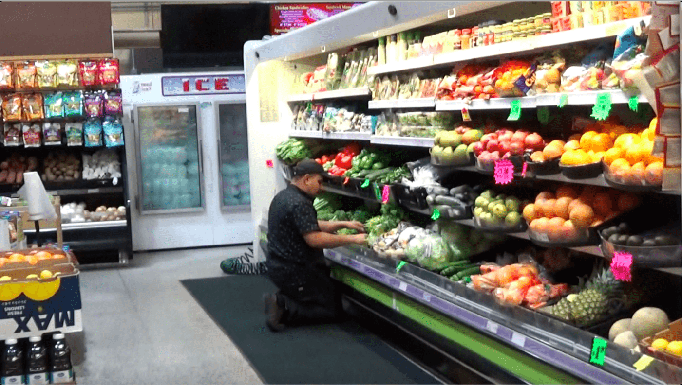 Treasure-Island-stocking-shelves-at-Island-Cove-Market-by-Carol-Harvey-1400x792, Despite coronavirus pandemic, Treasure Island cleanup and redevelopment construction continues to raise toxic dust, Local News & Views 