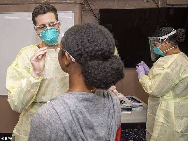 USS-Roosevelt-aircraft-carrier’s-5000-member-crew-were-tested-for-coronavirus-in-early-April-by-EPA-1, Pentagon brass can kiss my ass, World News & Views 