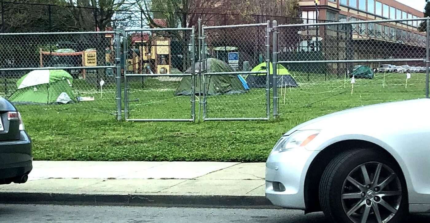 Beds-4-Bayview-4-residents-move-into-tents-040920-in-afternoon-1400x727, Community seizes MLK Park as immediate COVID relief for unhoused neighbors, Local News & Views 