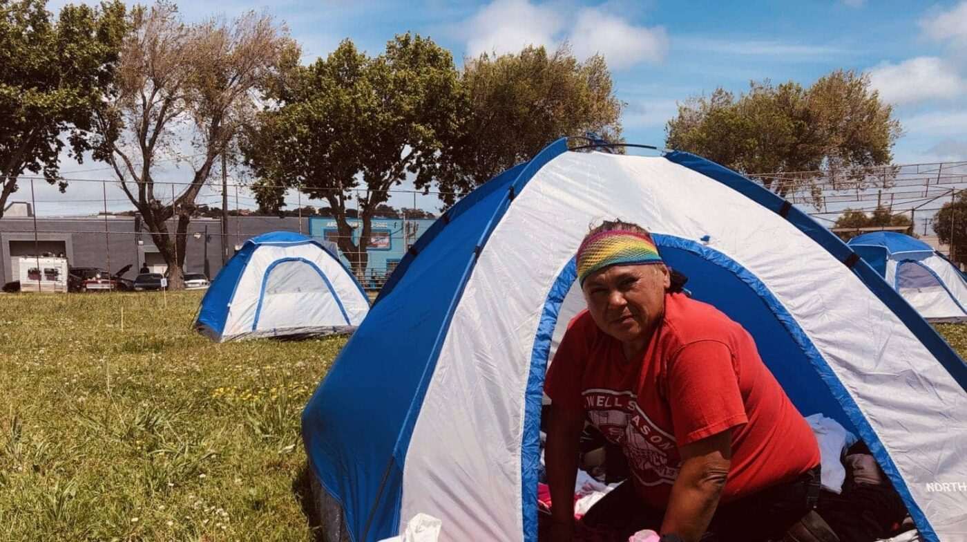 Beds-4-Bayview-MLK-Park-resident-Tina-Marie-1400x784, Community seizes MLK Park as immediate COVID relief for unhoused neighbors, Local News & Views 