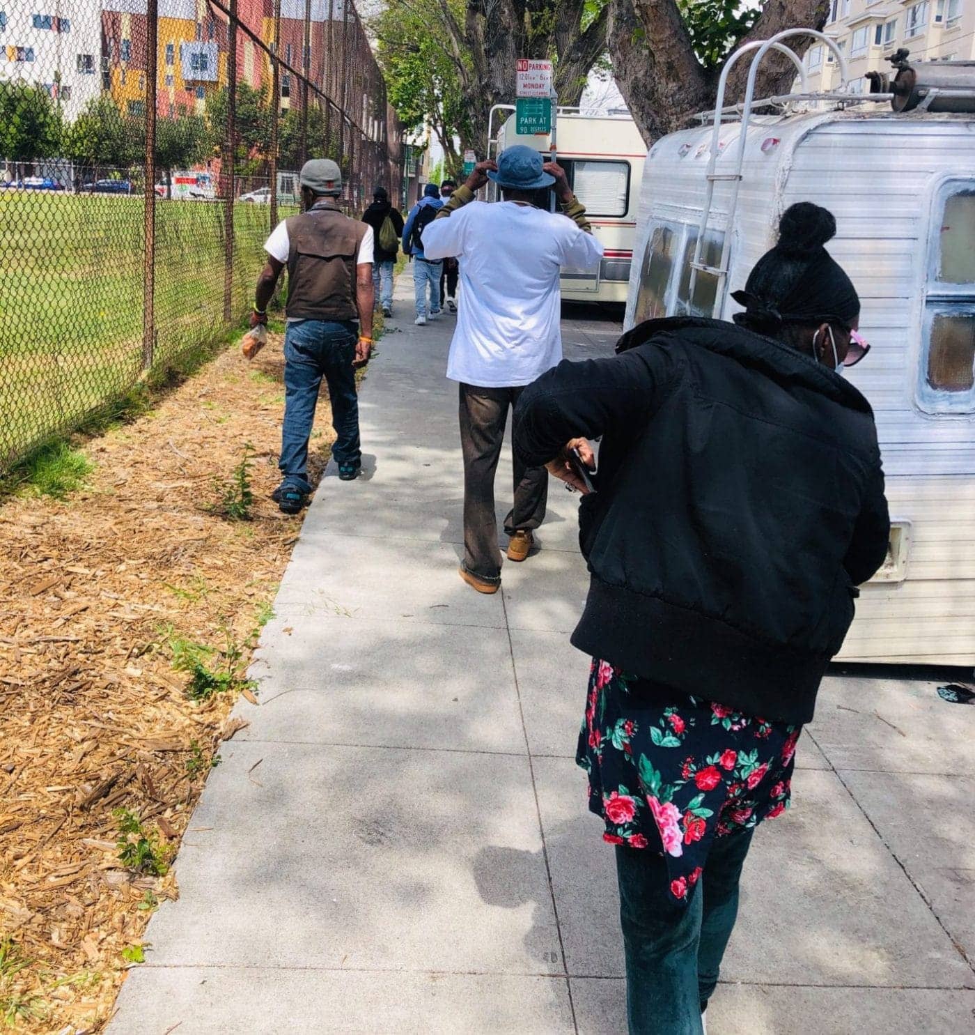 Beds-4-Bayview-Michael-Bennett-of-Bayview-Senior-Services-at-Rosa-Parks-Senior-Center-leads-‘Wellness-Walk’-around-MLK-Park-1400x1485, Community seizes MLK Park as immediate COVID relief for unhoused neighbors, Local News & Views 