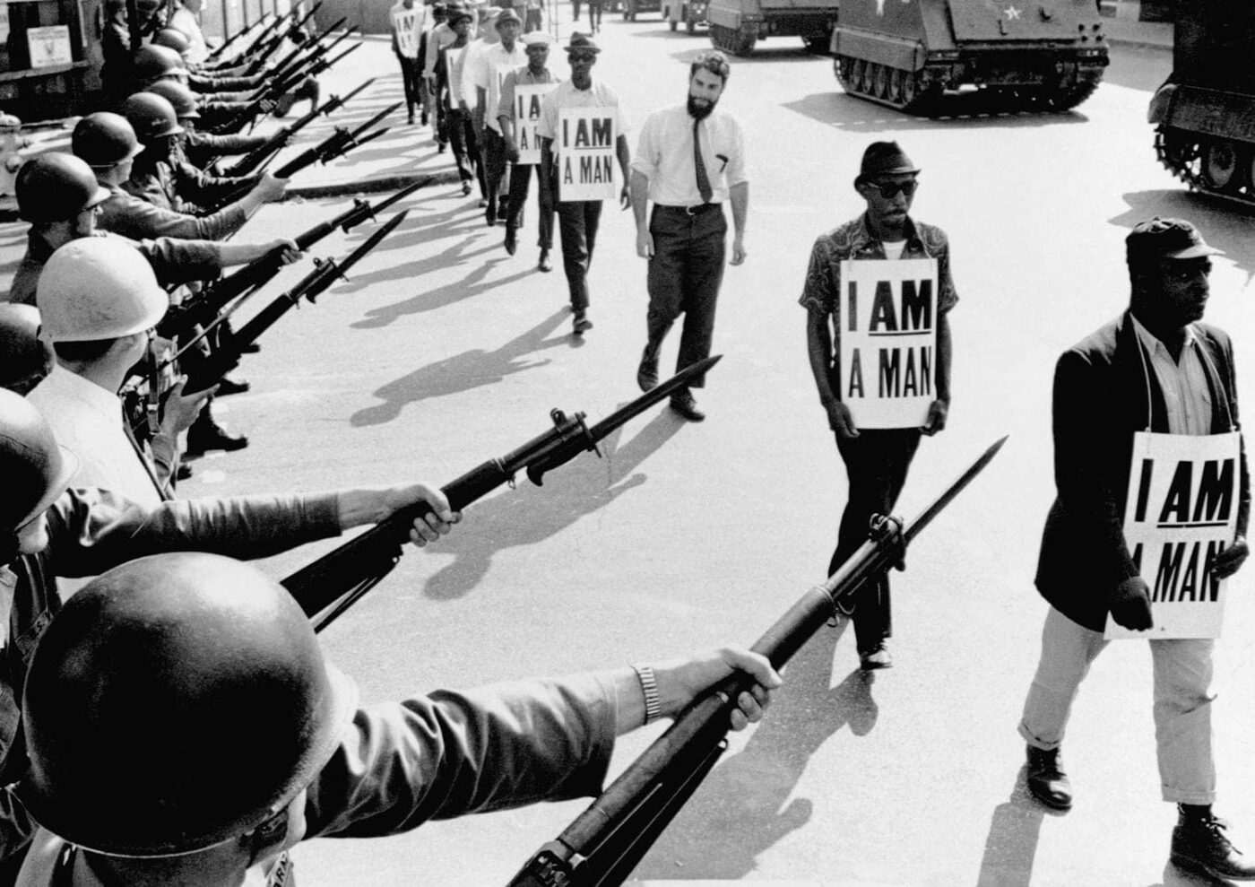 I-am-a-man-guns-tanks-Memphis-0368-by-Bettmann-CORBIS-1400x989, New Orleans sanitation ‘hoppers’ form union, strike for hazard pay, PPE, benefits, News & Views 