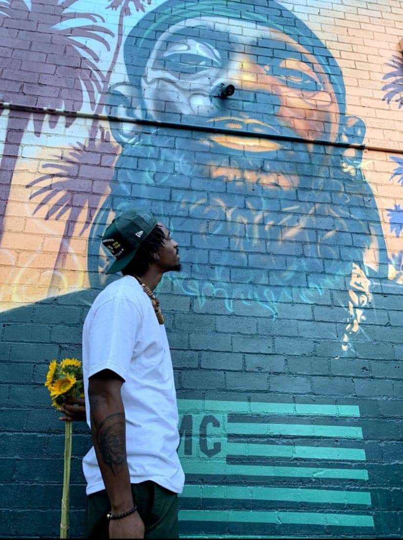 Muralist-Timothy-B-painted-Nipsey-Hussle-mural-on-Grand-Ave-near-Lake-Merritt-Oakland, Was the quarantine good for creativity or nah? Bay Area visual and performing artists speak, Local News & Views 