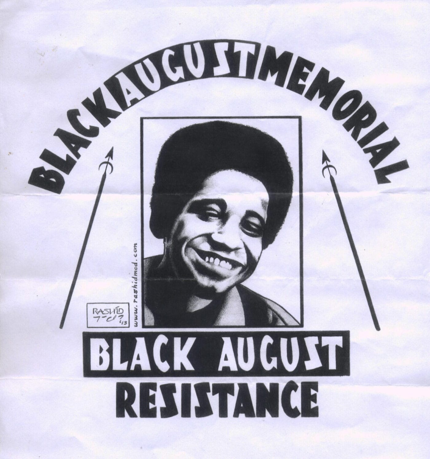 Black-August-Resistance-art-by-Rashid-1-1400x1496, Comrade Malik’s Black August message, Behind Enemy Lines 