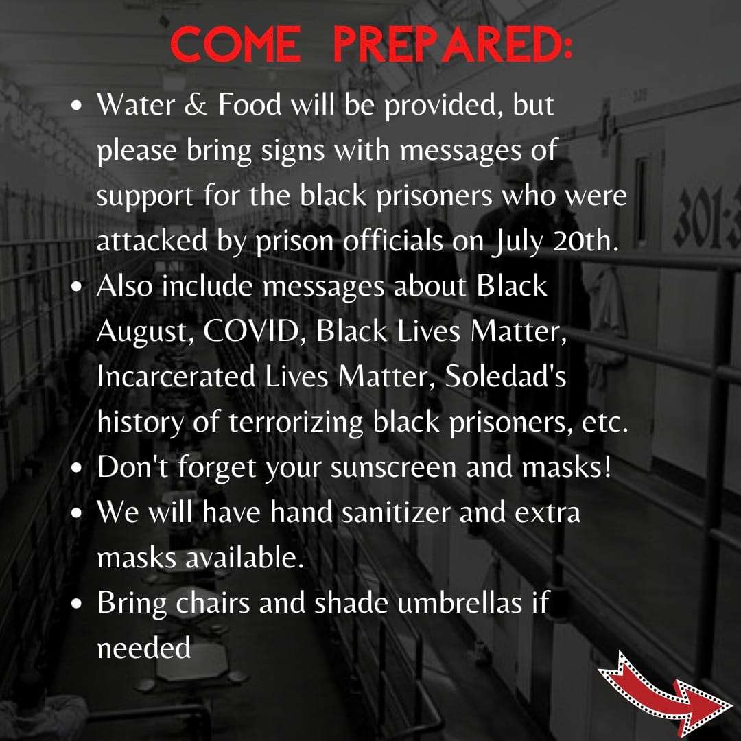 Demand-Justice-for-Brutalized-Black-Prisoners-graphic-0820-2, Soledad: ‘What’s happening in society with Black Lives Matter ain’t gonna happen here’, Abolition Now! 