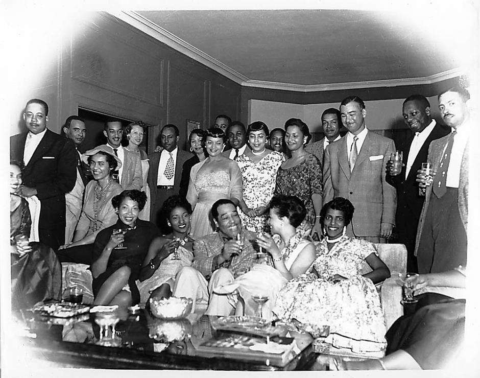 Duke-Ellington-friends-in-Manor-Plaza-Hotel-Fillmore-1950s-by-Steve-Jackson-Jr., Fillmore: Harlem of the West, Culture Currents 