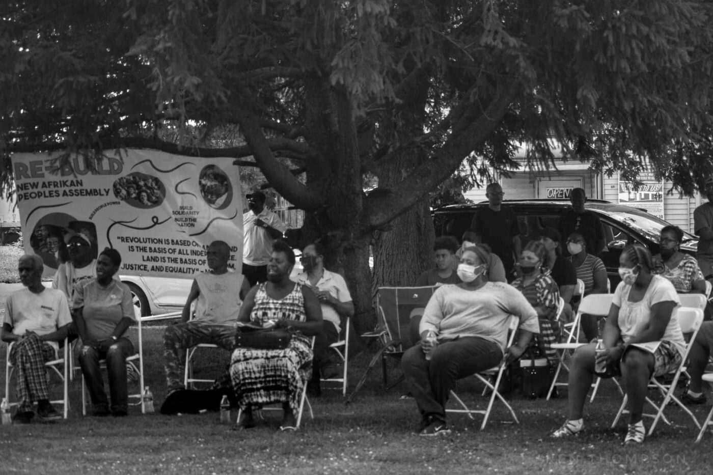 Rebuild-New-Afrikan-People’s-Assembly-Terre-Haute-071820-crowd-bw-1400x933, Second annual People’s Assembly: Revolution vs. reactionary reformism, Abolition Now! 