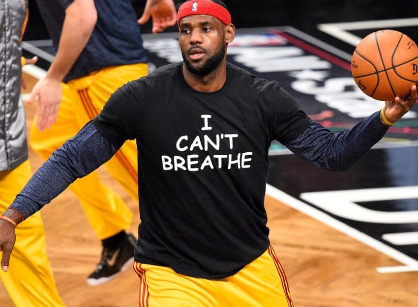 LeBron-James-in-‘I-cant-breathe-T-shirt-0920, The NBA’s Black Power, News & Views 