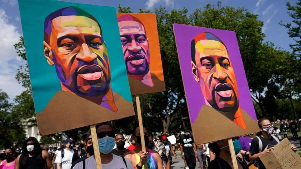 Three-George-Floyd-painting-posters-at-March-on-Washington-082820-by-Carolyn-Kaster-AP, Faultlines of national oppression and class contradictions, Abolition Now! 